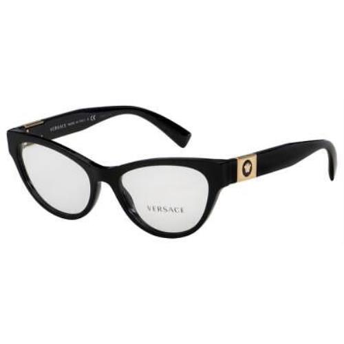 Versace Eyeglasses VE3296 GB1 Black 52-17-140