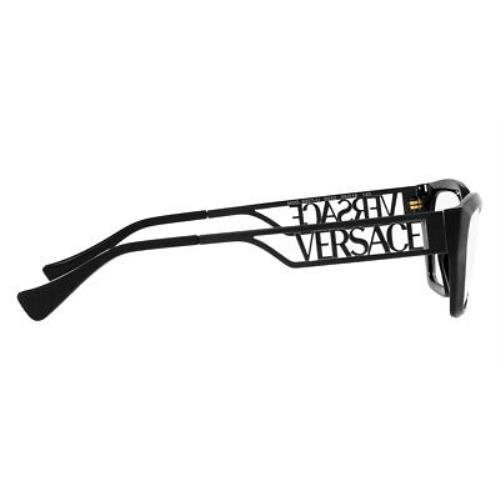 Versace eyeglasses  - Black Frame, Demo Lens 3