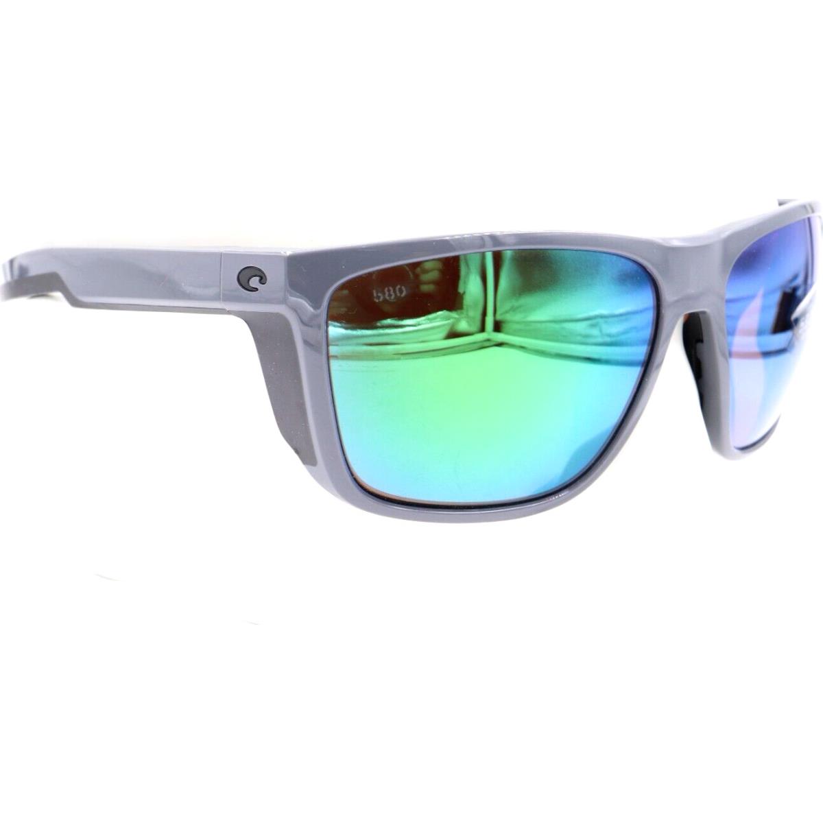 Costa Del Mar Ferg XL Shiny Gray Green 580G Sunglasses 06S9012 90120962