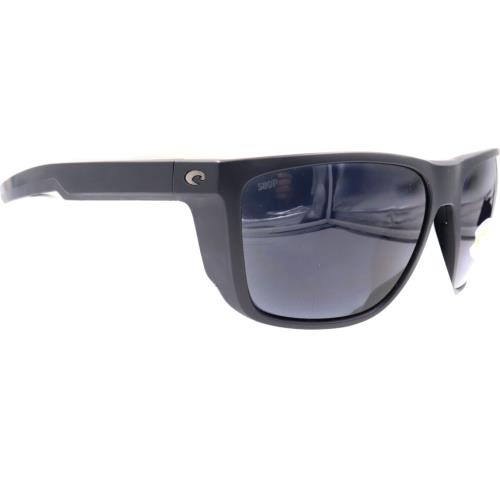 Costa Del Mar Ferg XL Matte Black Gray 580P Sunglasses 06S9012 90120762