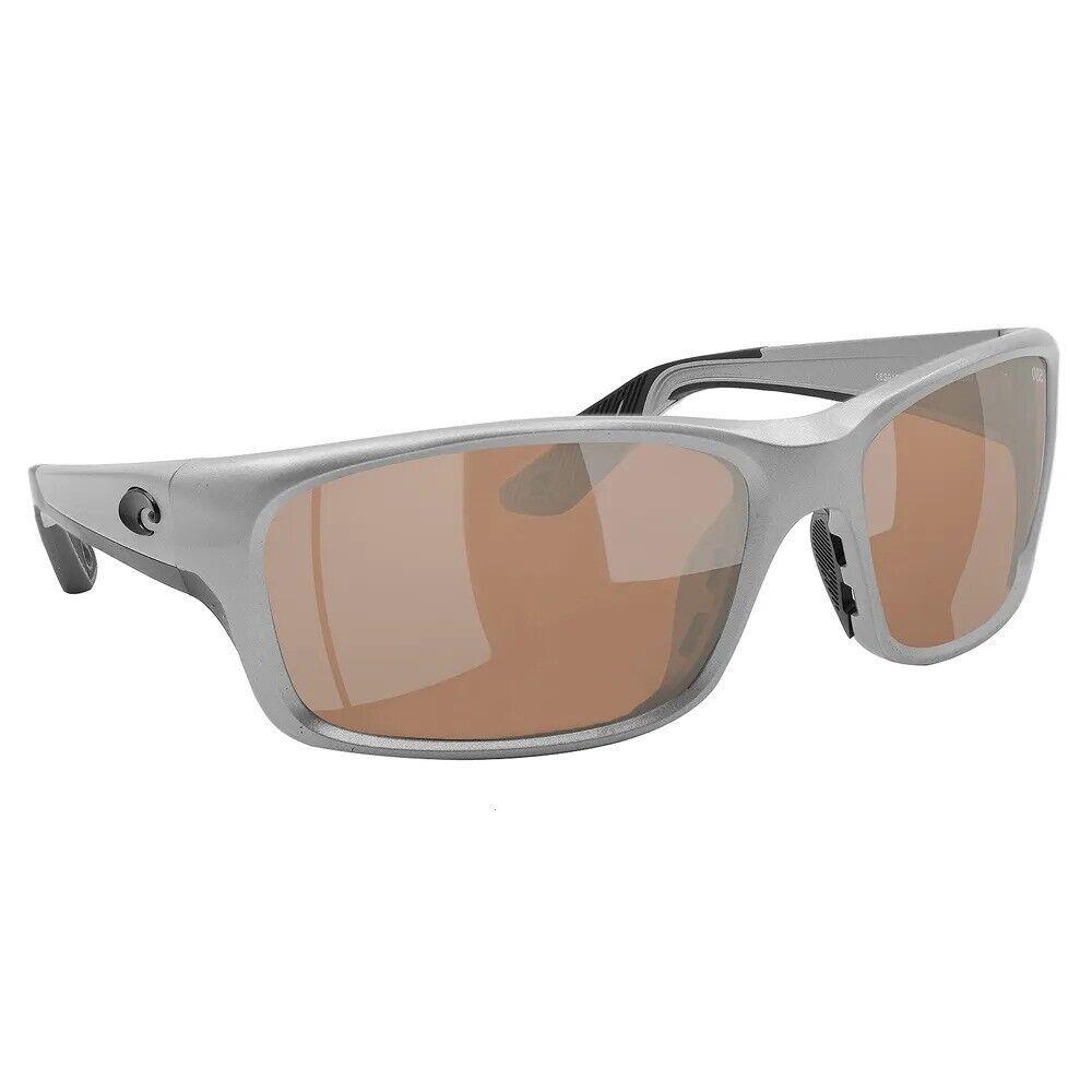 Costa Del Mar Jose Pro Sunglasses Silver Frame Copper Silver Mirror Glass 580G