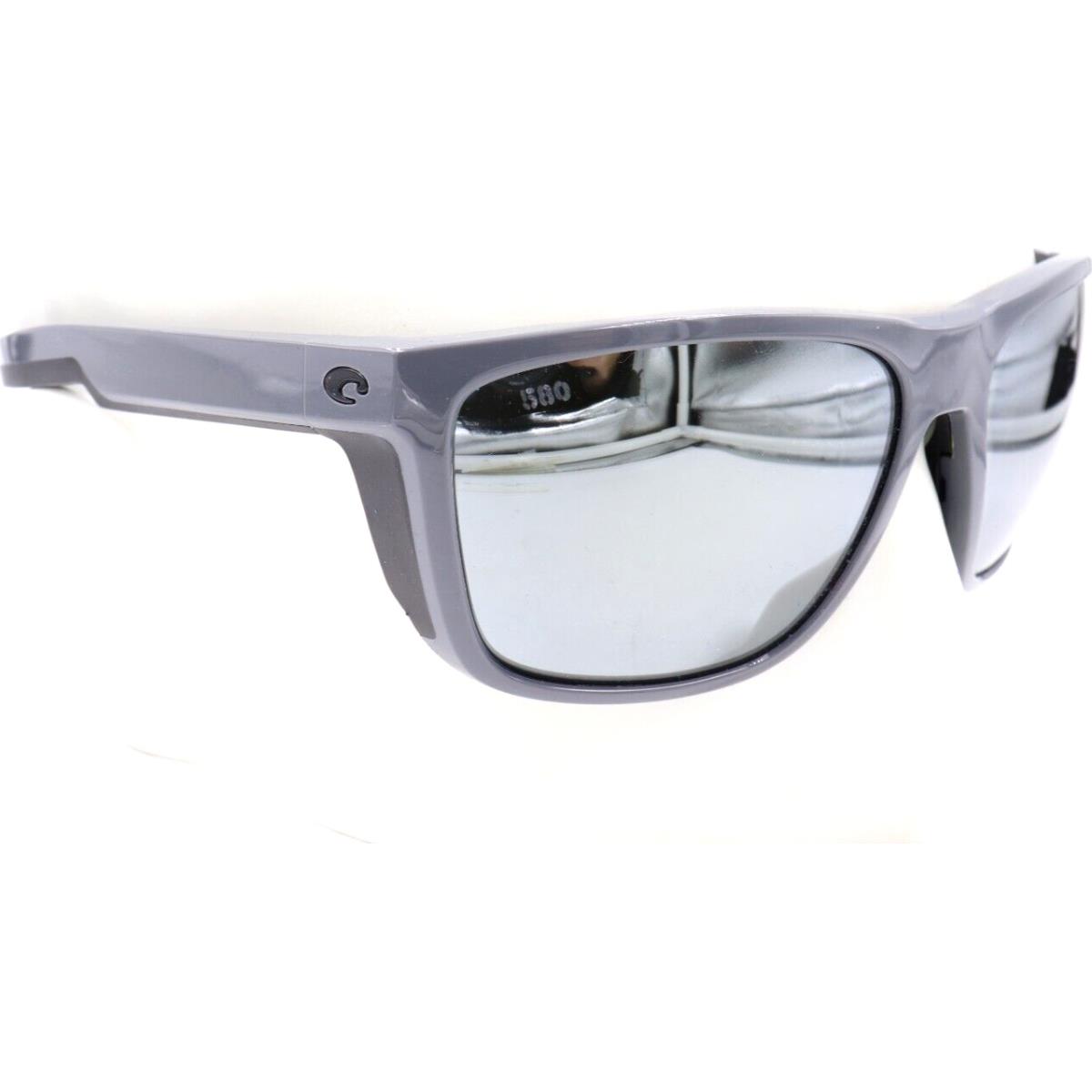 Costa Del Mar Ferg Shiny Gray Silver 580G Sunglasses 06S9002 90023659