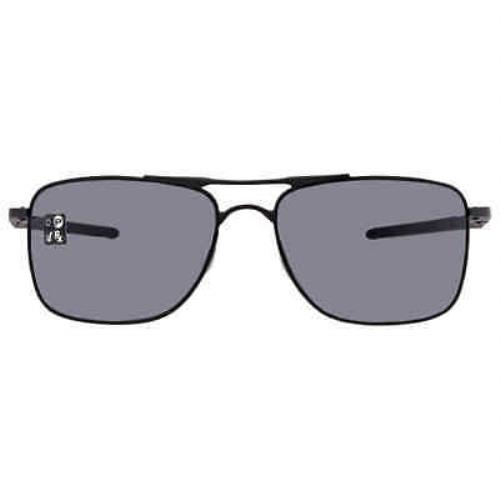 Oakley Gauge 8 Grey Sunglasses Men`s Sunglasses OO4124 412401 62 OO4124 412401 - Frame: Black, Lens: Grey