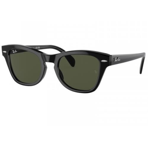 Ray Ban Green Lenses Classic Square Black Frame Sunglasses RB0707S-901/31-50