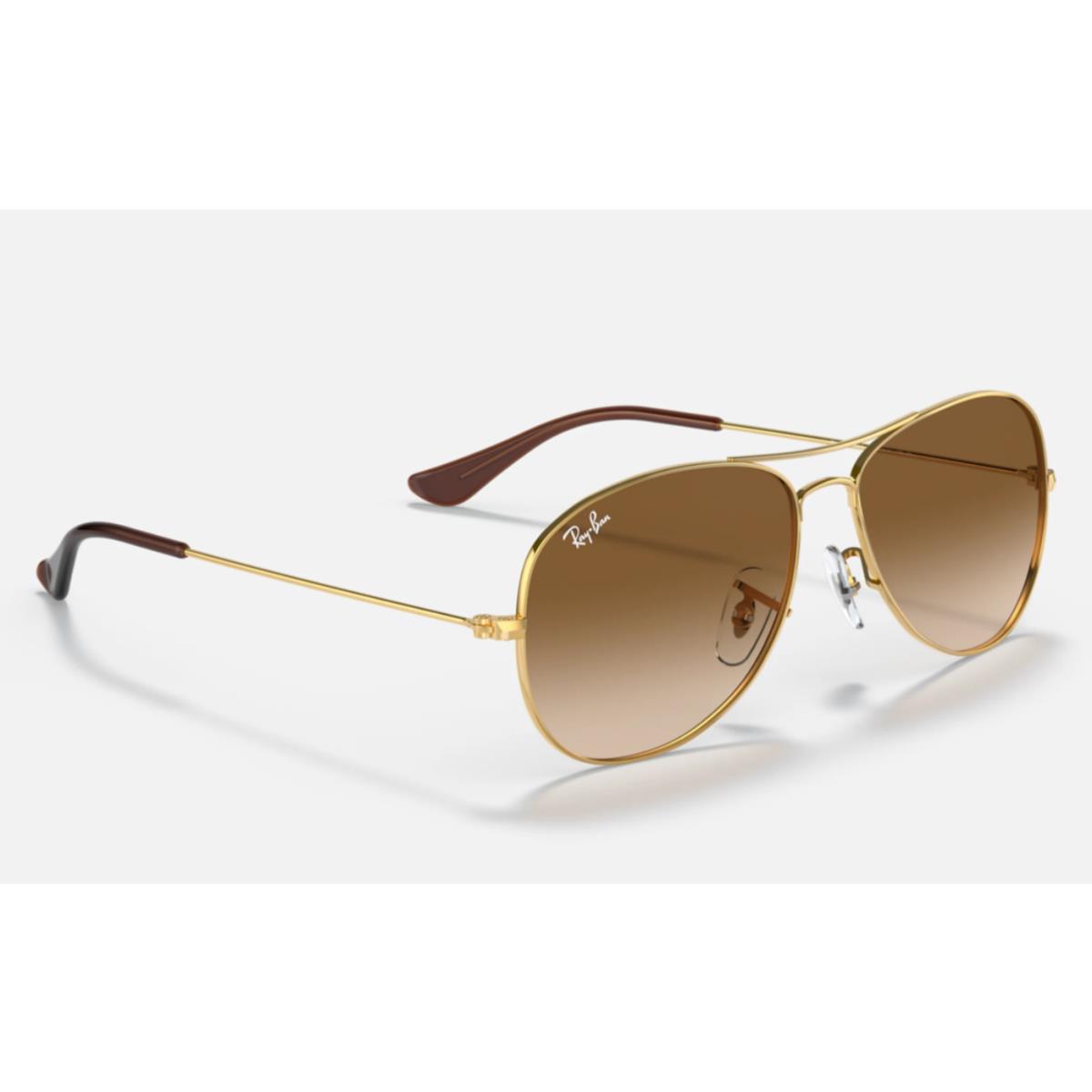 Ray Ban Cockpit Sunglasses RB3362 001/51 59-14 Gold Brown Gradient - Arista / Clear Gradient Brown, Frame: Gold, Lens: Brown