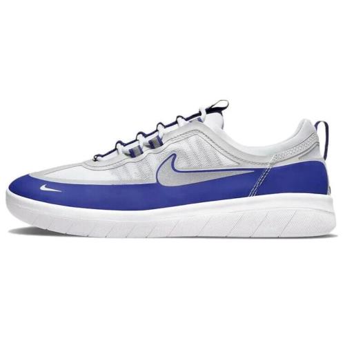 Nike SB Nyjah Free 2 Concord/silver-grey Fog Skate Shoes BV2078 403 Men`s Size 9 - Blue