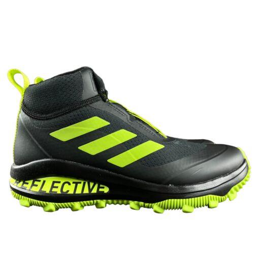 Adidas Kid`s Fortarun Boa Atr Reflective Black Green Shoes FZ5472 Sizes 12K - 7