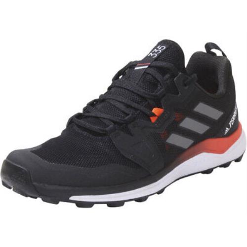 Adidas Men`s Terrex-agravic Sneakers Trail Running Shoes Black/grey/solar Red