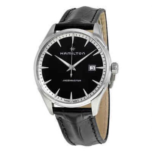 Hamilton Jazzmaster Black Dial Men`s Leather Watch H32451731