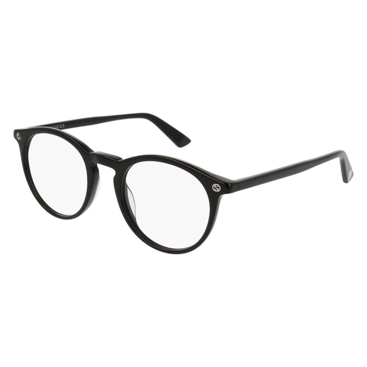 Gucci Oval Eyeglasses GG0121O 001 Black 49mm 0121