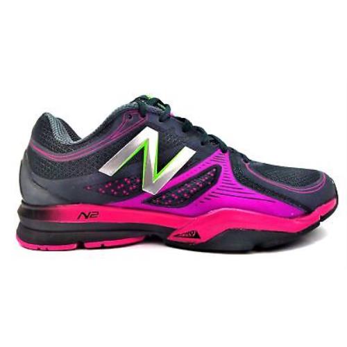 New Balance Women`s WX1267 Casual Comfort Lace Up Training Shoes Black Pink New