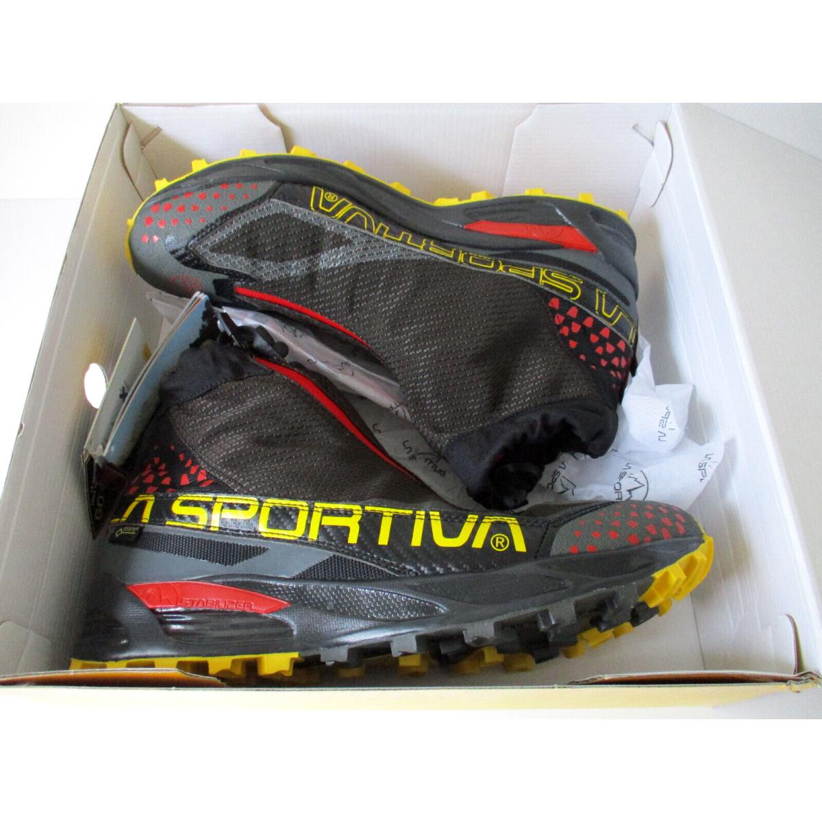 Lasportiva La Sportiva Mens Mountain Running Hiking Shoes Size 12.5 Black Crossover 2.0 Gtx