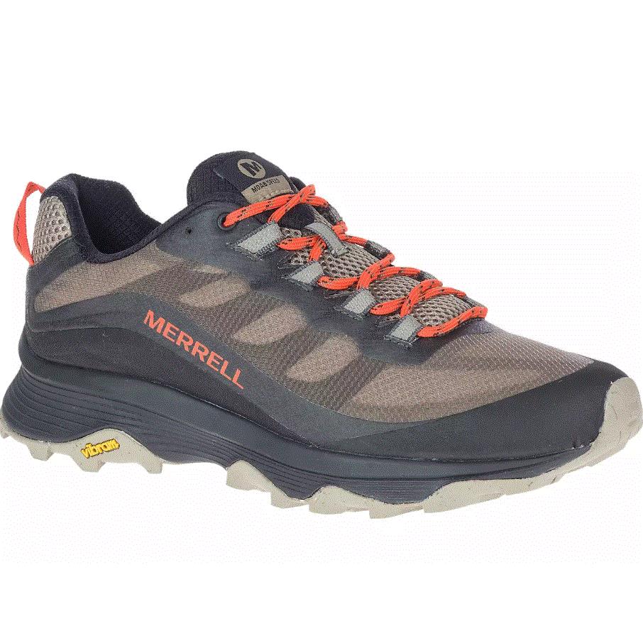 Men`s Merrell J066779 Moab Speed Brindle Hiking Shoe Sneakers - BRINDLE