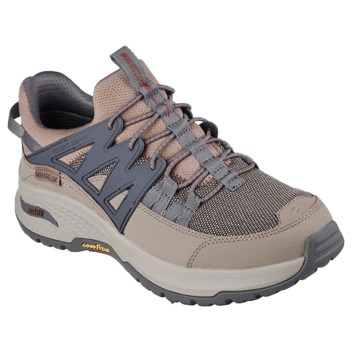 Men`s Skechers Rela Fit Ripple Gilden Trail Shoes 204583 /tpe Multi Sizes Taupe