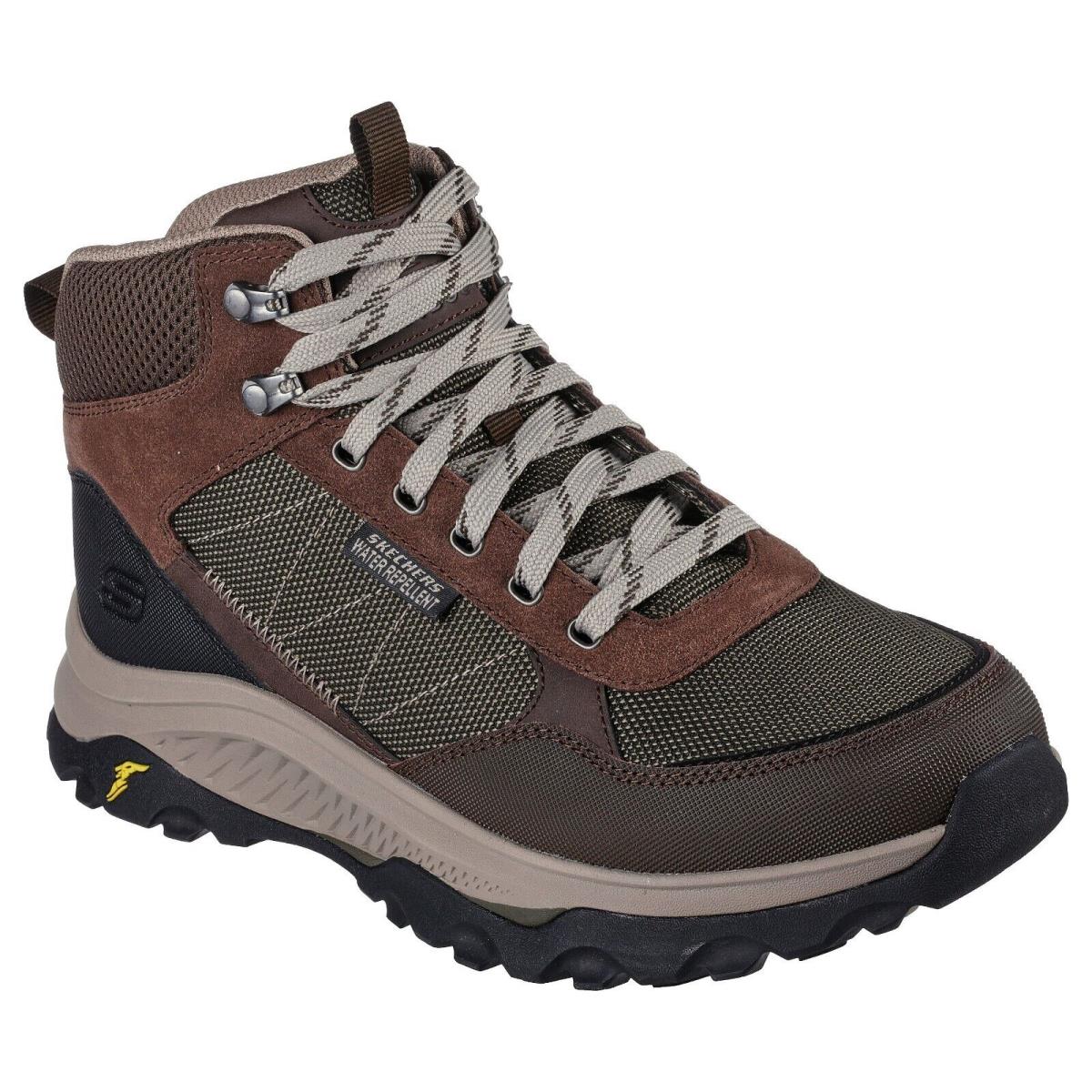 Men`s Skechers Montello Algoma Hiking Shoes 210544 /olbr Multi Sizes Olive/brwn