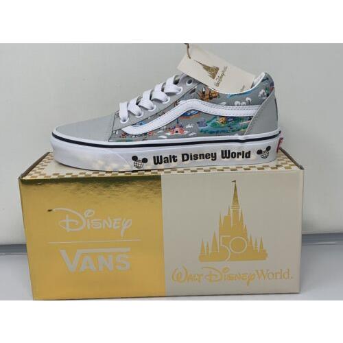 Vansxdisney Parks Walt Disney World 50th Anniversary Old Skool Shoes US M6 W7.5