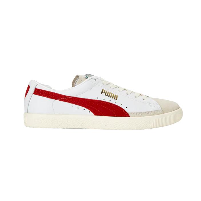 Puma Suede Vintage Basketball Shoes Sneakers White / Red Men`s Size 7.5 - Puma White | High-Risk Red