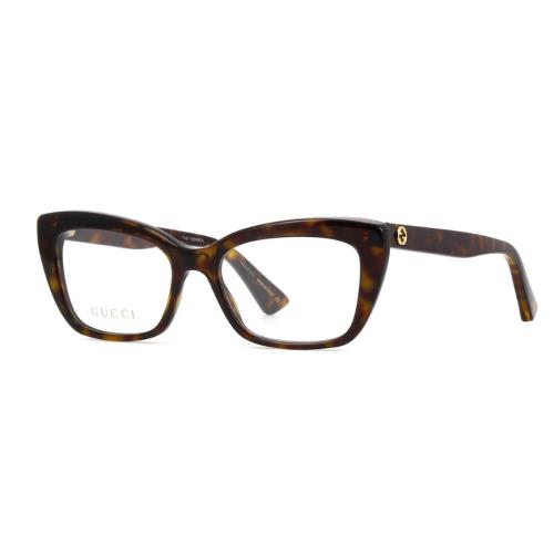 Gucci GG0165O 002 Havana/cat-eye Women`s Eyeglasses