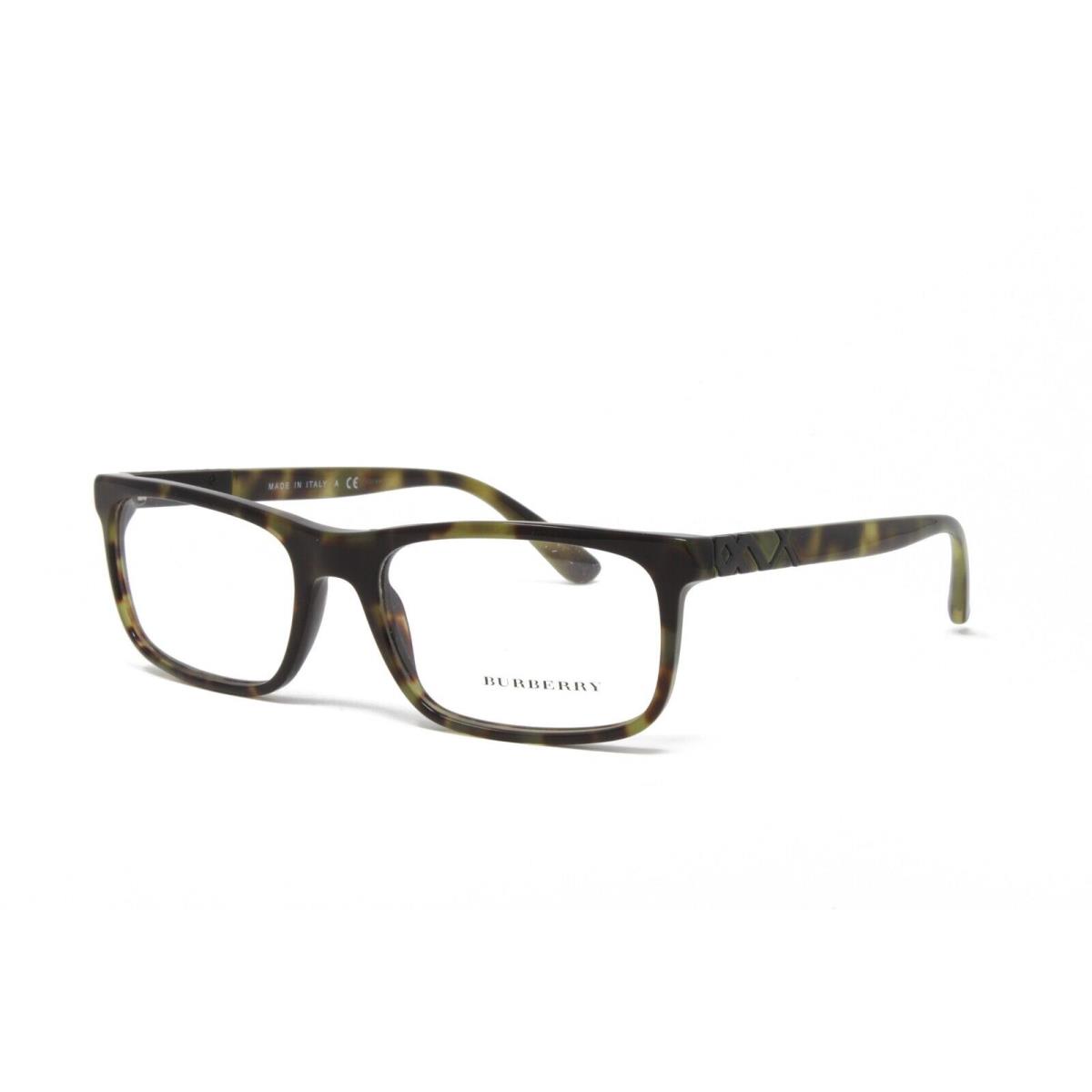 Burberry Men`s Eyeglasses Rectangle Frame BE2240 3280 Green Havana 55mm