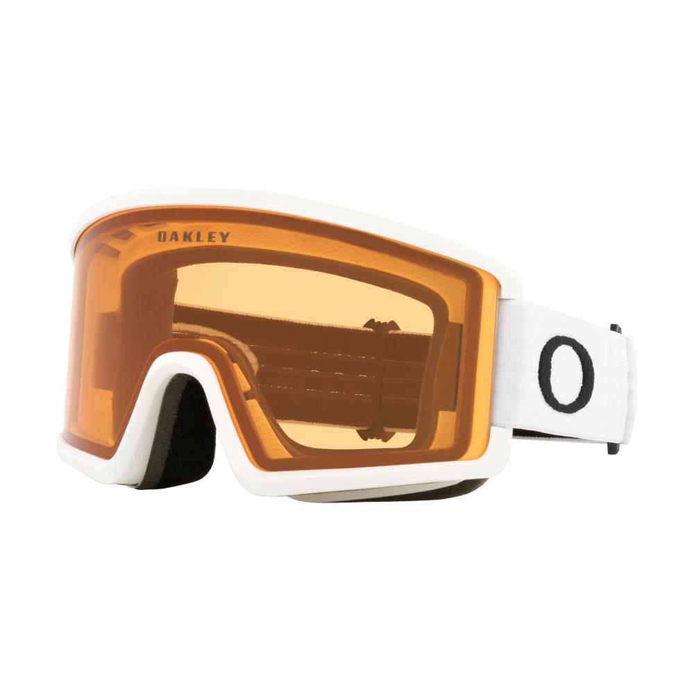 Oakley Target Line M Goggles -new- High Definition Cylindrical Lens + Warranty Mat White / 57% Persimmon
