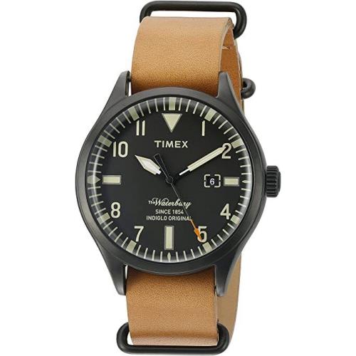 Timex Men`s TW2P64700 The Waterbury Analog Display Analog Quartz Brown Watch