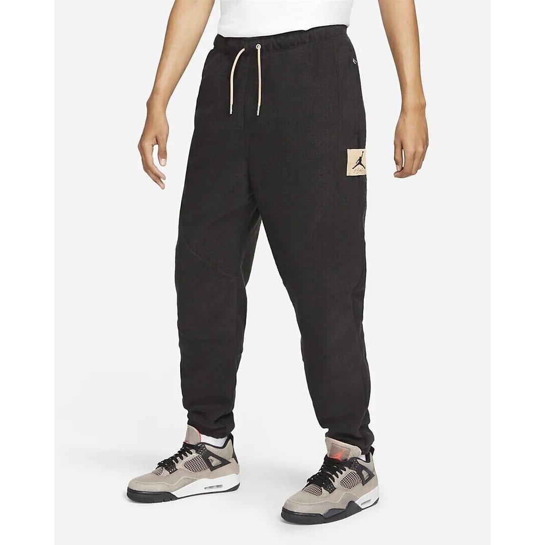 Nike Jordan Flight Heritage Wool Pants Warm Blend Cosy Joggers Black XL