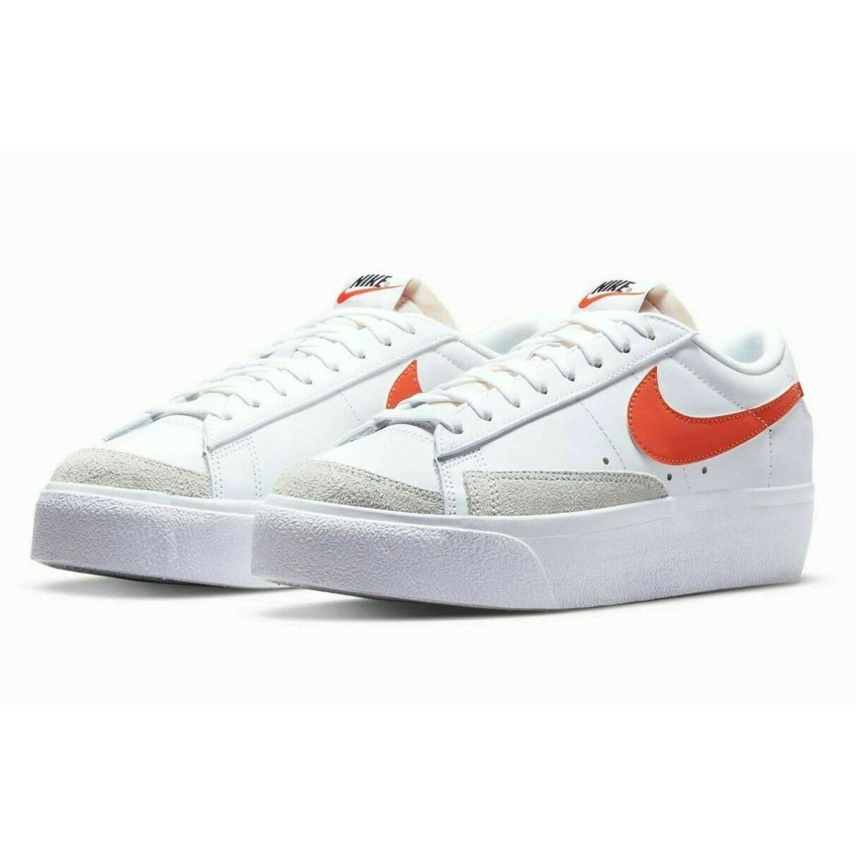 Nike Blazer Low Platform Womens Size 10.5 Sneaker Shoes DJ0292 104 White - White
