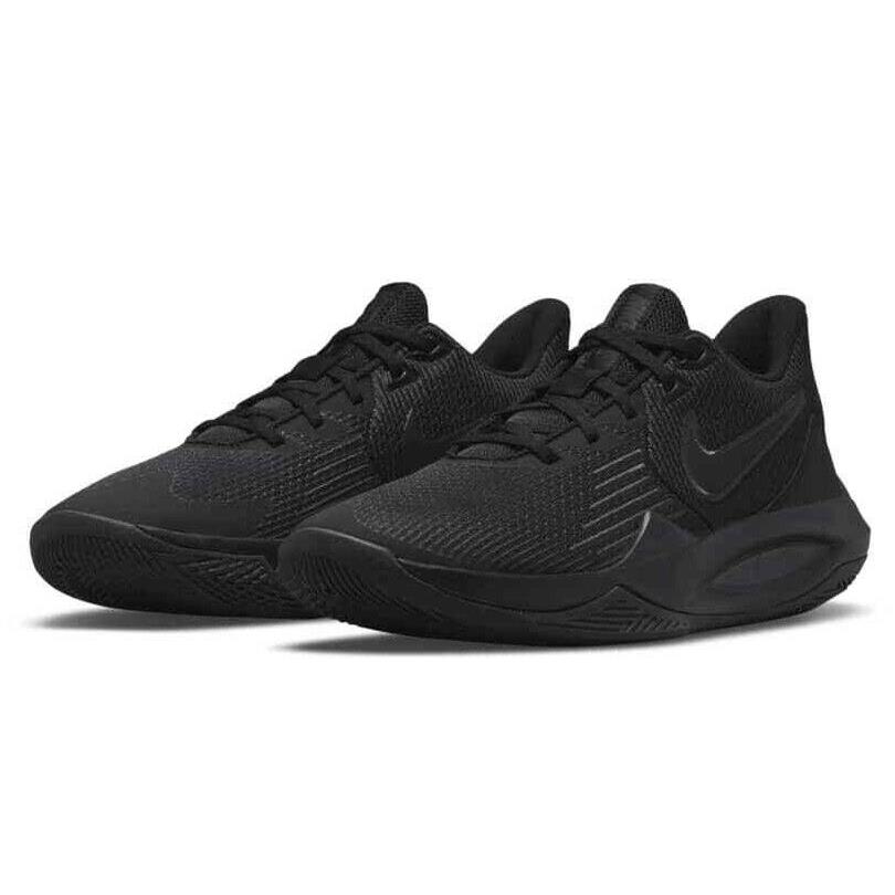 Nike Precision V Mens Size 10 Sneaker Shoes CW3403 006 Triple Black