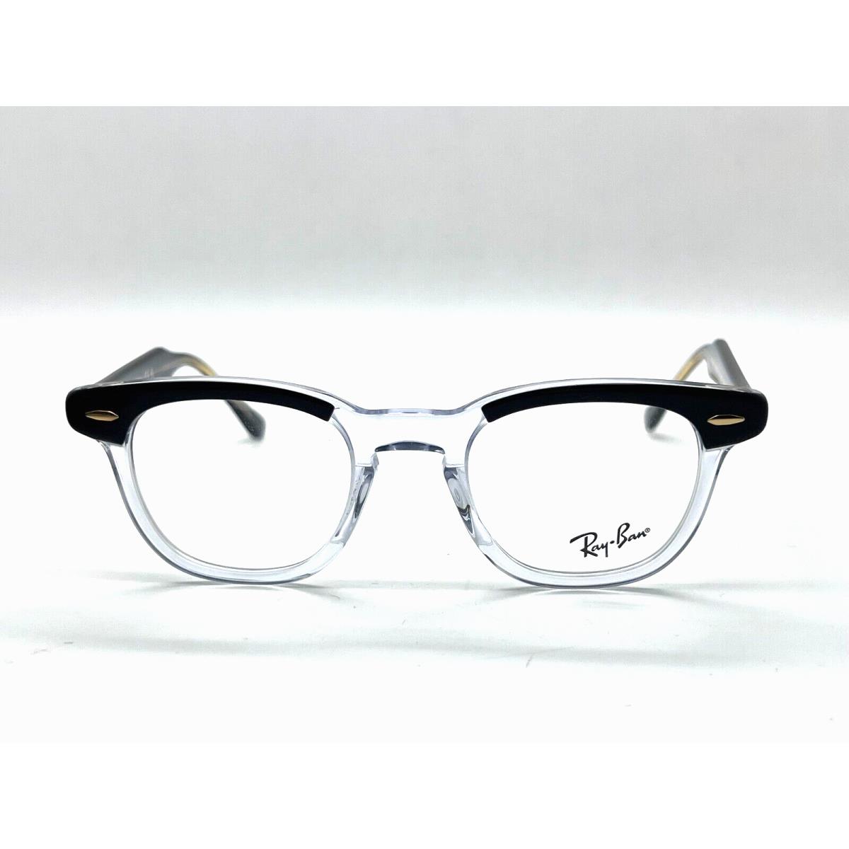 Ray-Ban eyeglasses  - BLACK ON TRANSPARENT Frame