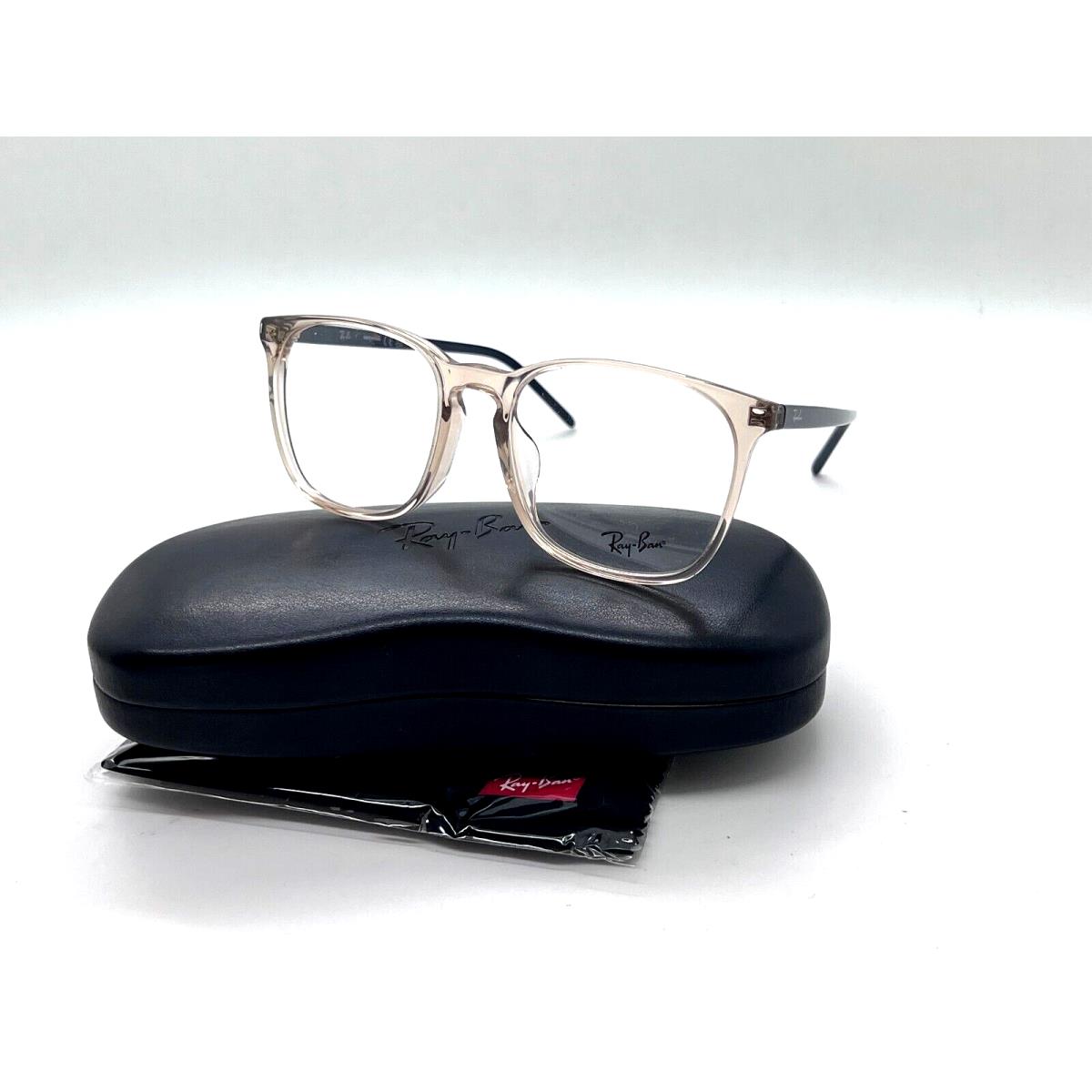 Ray-ban Optical RB 5387F 8138 Transparent Brown Eyeglasses Frame 54-18-150MM