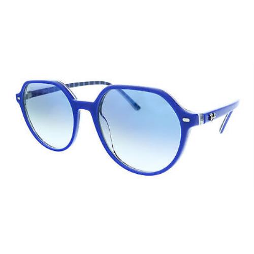 Ray-ban 0RB2195 13193F Thalia Blue Square Sunglasses
