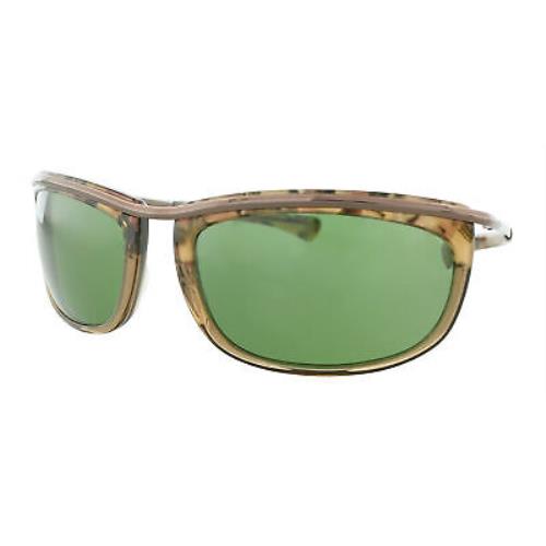 Ray-ban 0RB2319 128714 Olympian I Brown Oval Sunglasses - Brown , Brown Frame, Green Lens