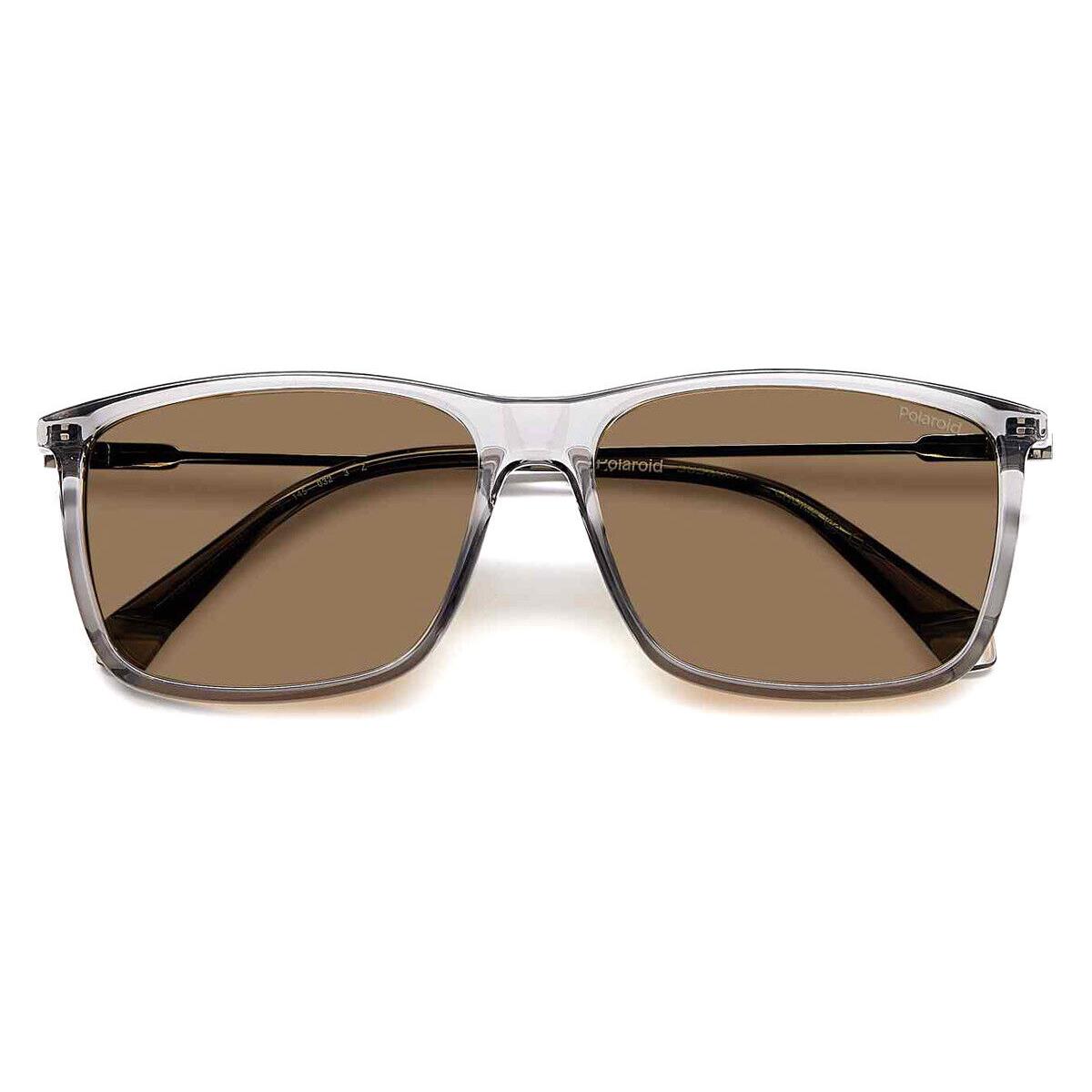 Polaroid Pld 4130/S/X Sunglasses Gray Bronze Polarized 59mm - Frame: Gray / Bronze Polarized, Lens: Bronze Polarized