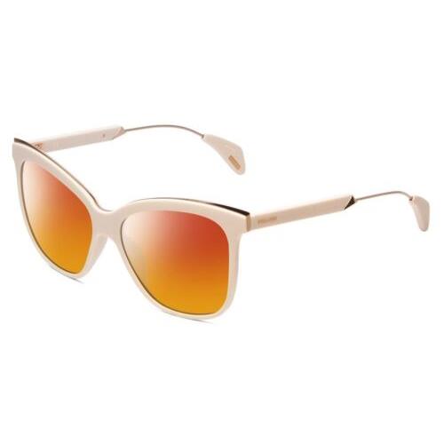 Police SPL621 Affair-2 Cateye Polarized Sunglasses in Ivory White 56mm 4 Options - Frame: Multicolor