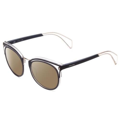Police SPL642 Unisex Cateye Designer Polarized Sunglasses Crystal 52mm 4 Options