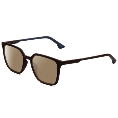 Police SPL769 Polarized Bi-focal Sunglasses in Matte Brown Blue 54 mm 41 Options Brown