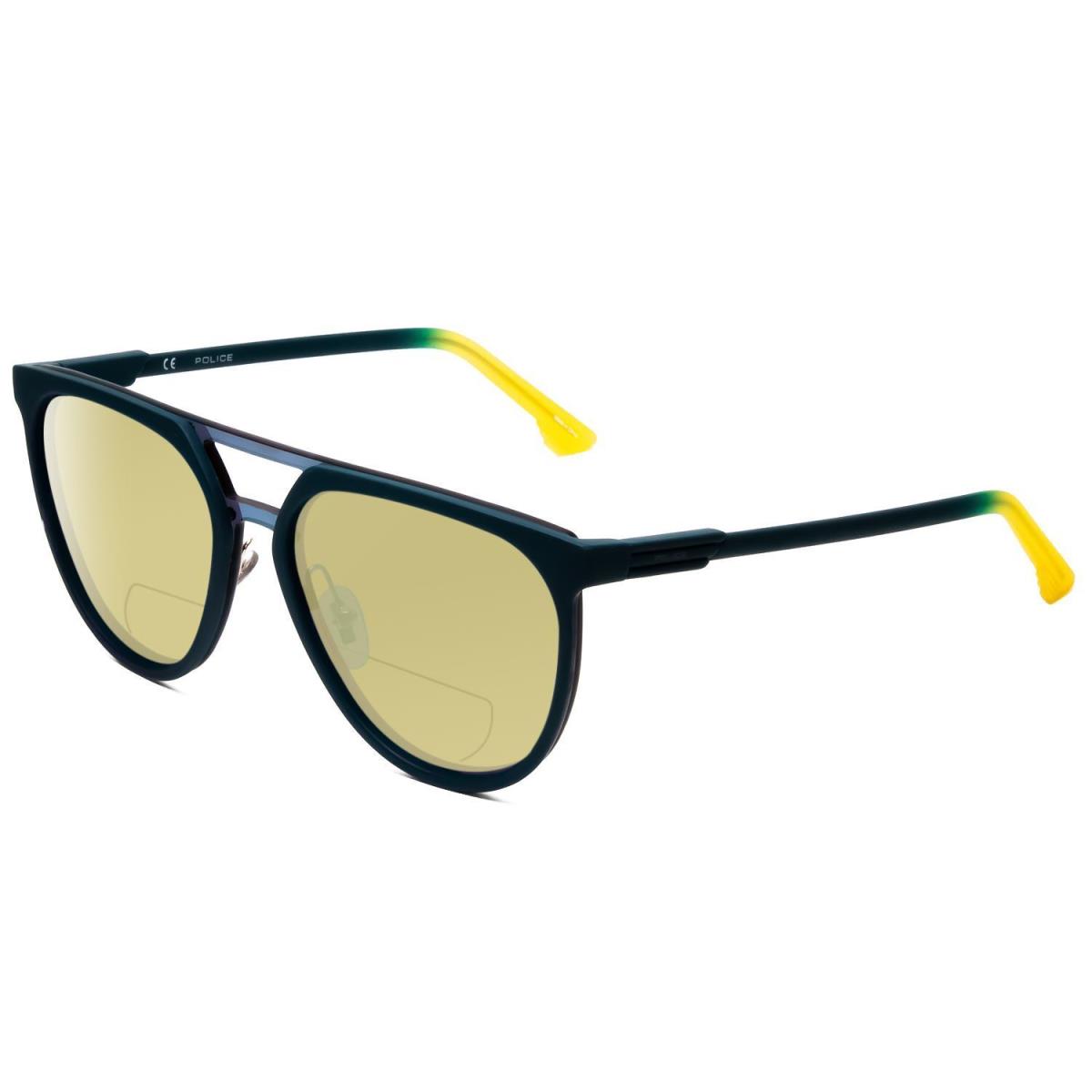 Police SPL586 Polarized Bi-focal Sunglasses Green Marine Yellow 57 mm 41 Options Yellow