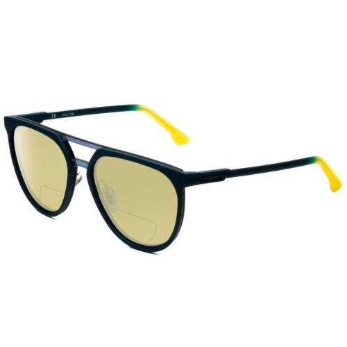 Police SPL586 Polarized Bi-focal Sunglasses Green Marine Yellow 57 mm 41 Options Yellow