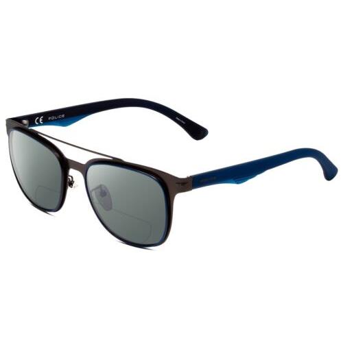 Police SPL356 Unisex Polarized Bi-focal Sunglasses Black Silver 53 mm 41 Options Grey