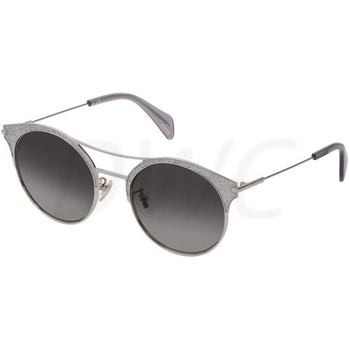 Police Sunglasses Spl 500 E Silver Glitter H57X 53-20-140 Eyewear Frames