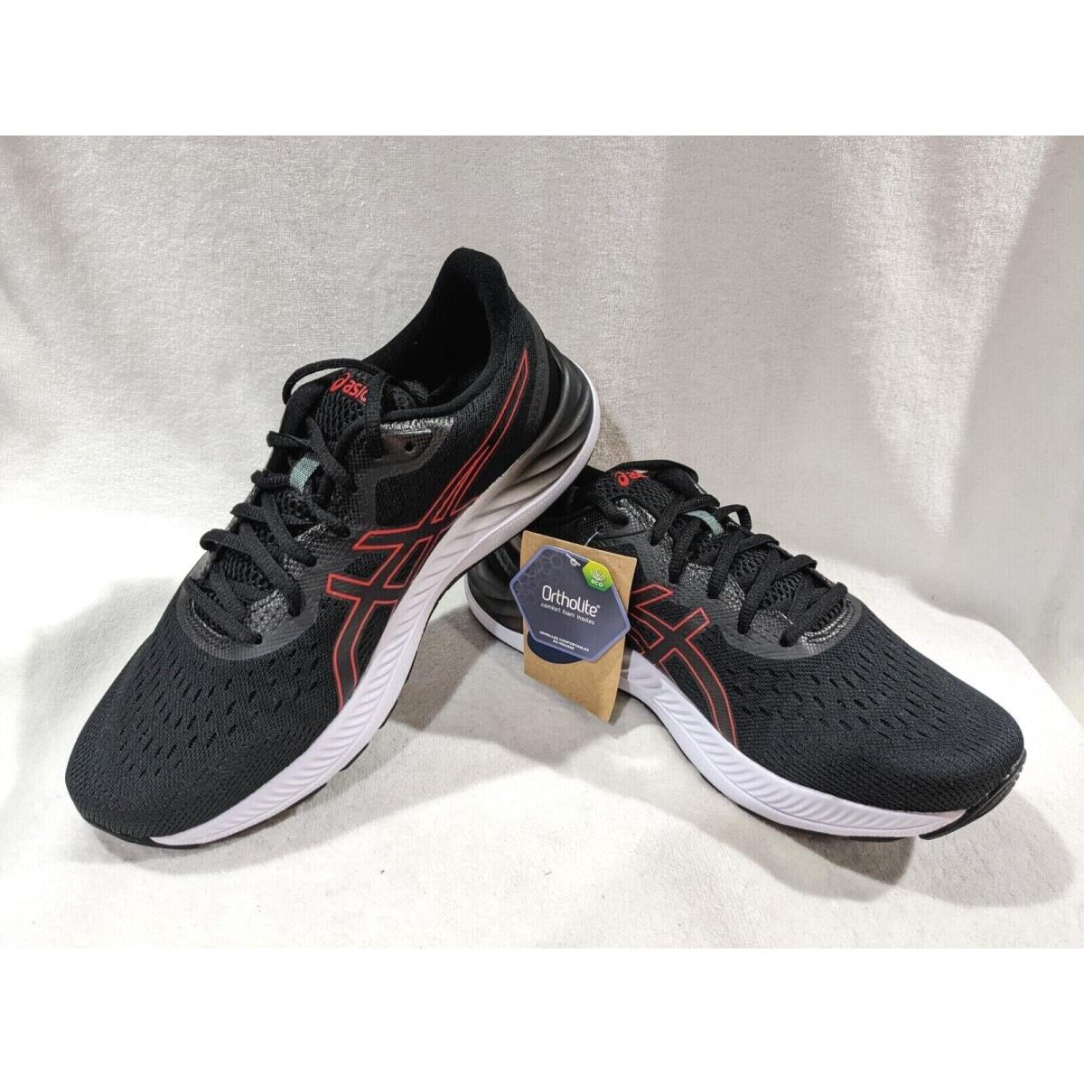 Asics Men`s Gel-excite 8 Black/red Running Shoes - Size 10.5/11/11.5 X-wide