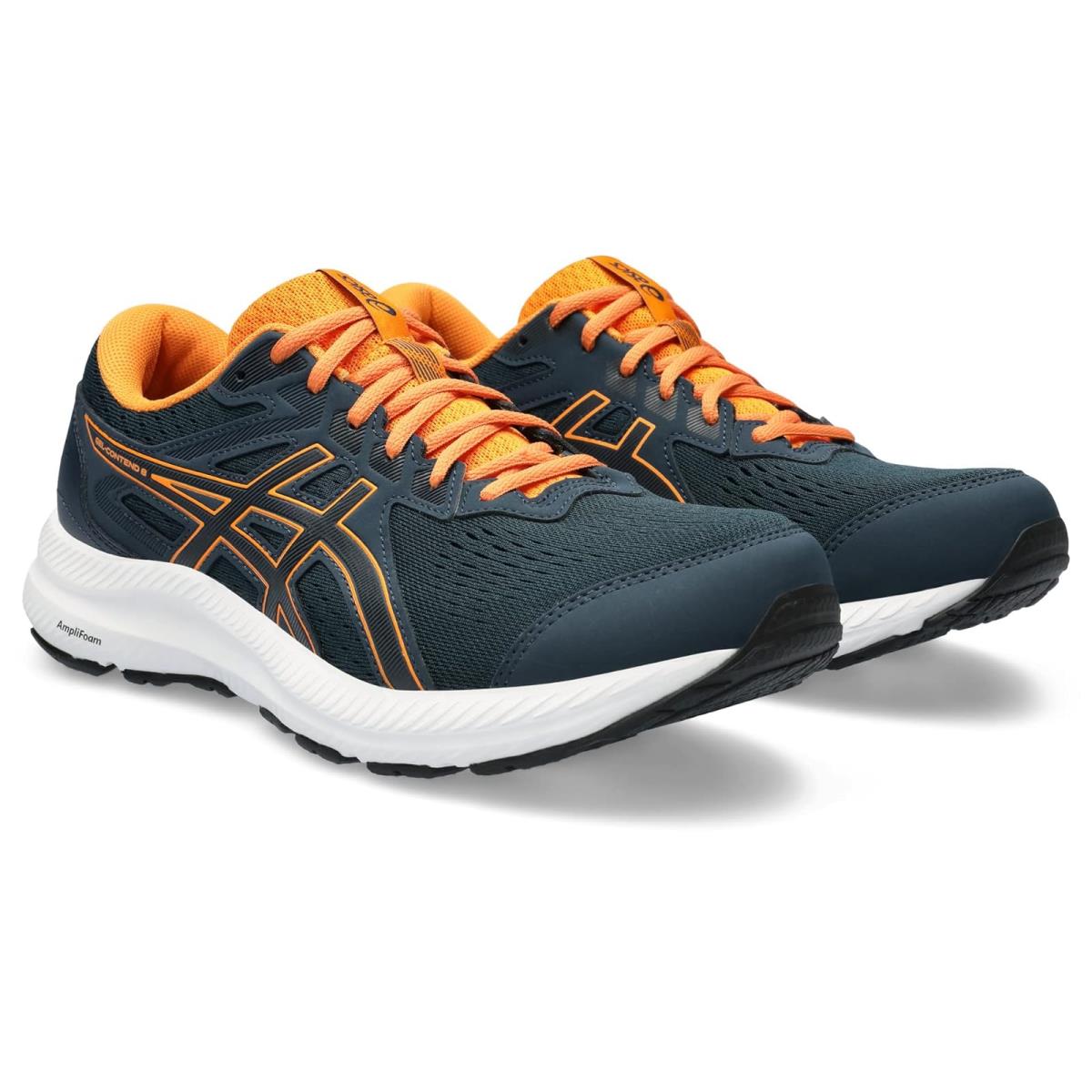 Man`s Sneakers Athletic Shoes Asics Gel-contend 8 French Blue/Bright Orange