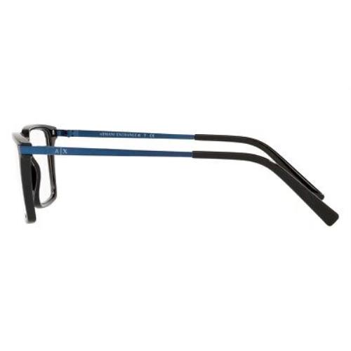 Armani Exchange eyeglasses  - Black Frame, Demo Lens, Black Model