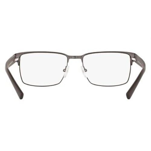 Armani Exchange eyeglasses  - Silver Frame, Demo Lens, Matte Gunmetal Model