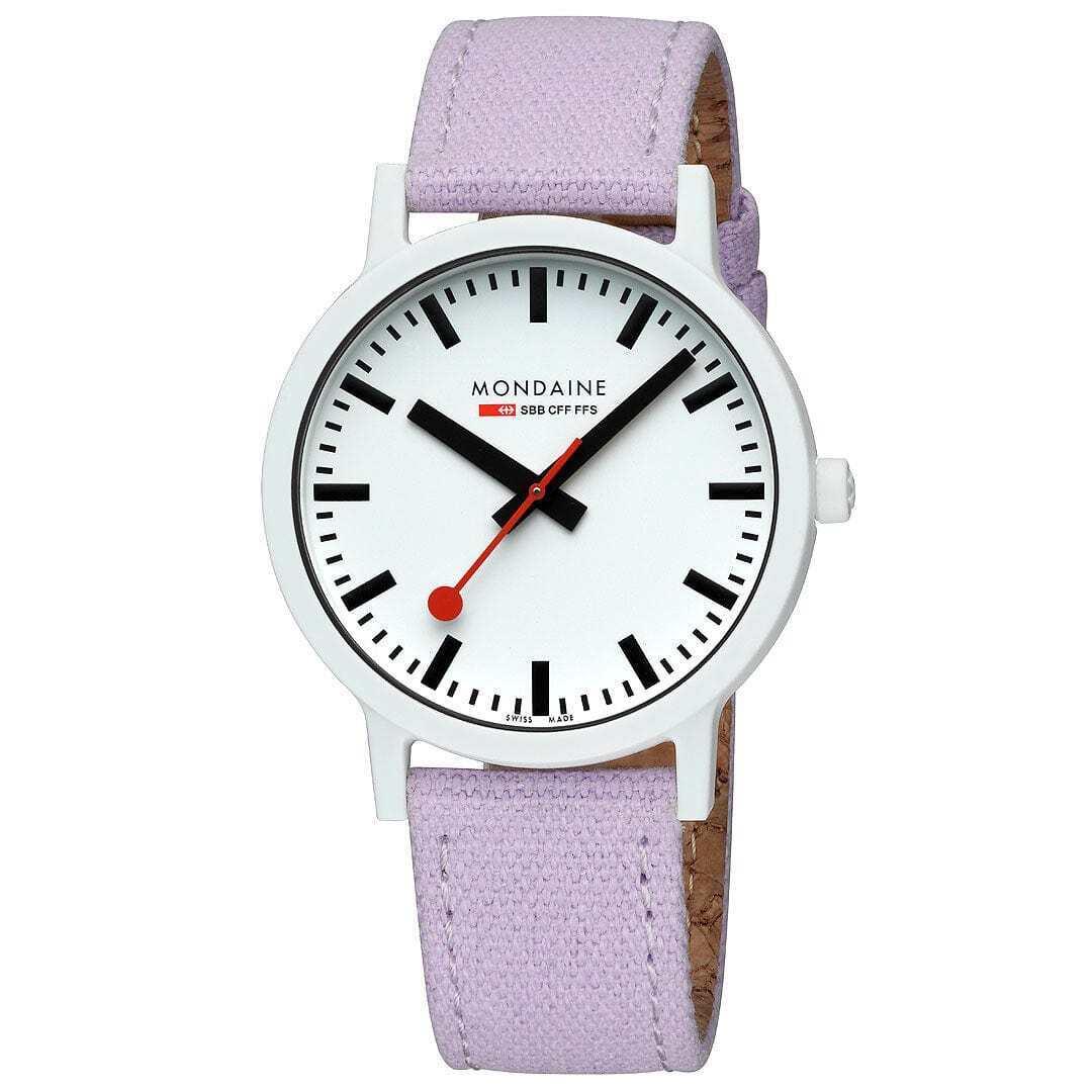 Mondaine MS1.41110.LQ1 Essence Lavender White 41 mm Textile Quartz Men`s Watch