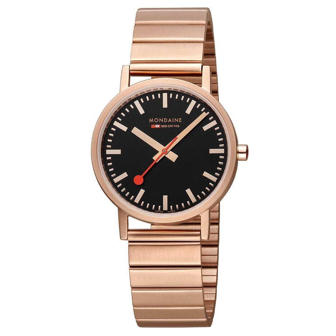 Mondaine A660.30314.16SBR Classic Rose Golden Steel 36 mm Quartz Wrist Watch
