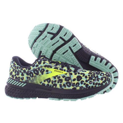 Brooks Adrenaline Gts 21 Electric Cheetah Womens Shoes - Teal/Black/Volt , Multi-colored Main