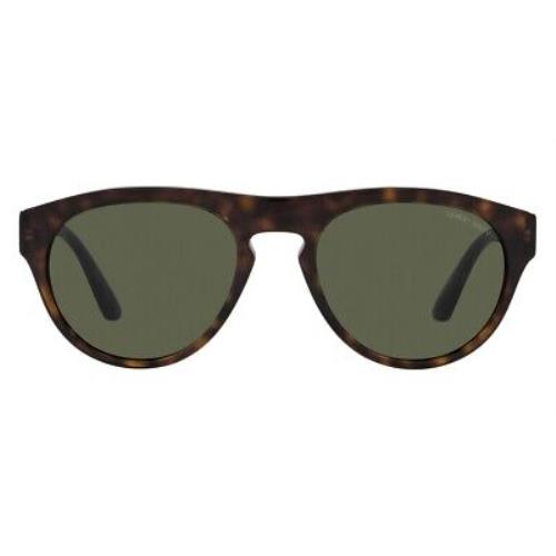 Giorgio Armani AR8145 Sunglasses Men Aviator Havana 55mm ...