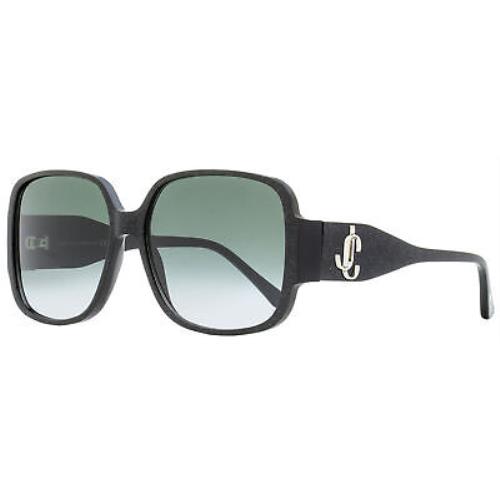 Jimmy Choo Square Sunglasses Tara/s DXF9O Black/silver/glitter 59mm