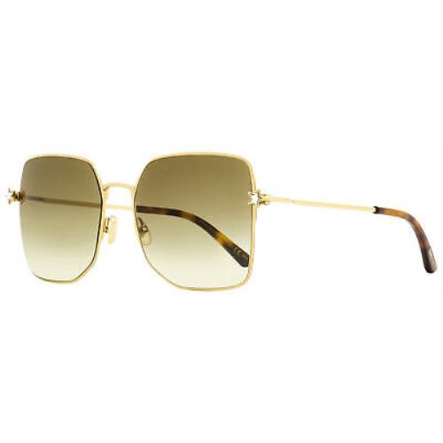 Jimmy Choo Square Sunglasses Trisha/g/sk J5GHA Gold/havana 58mm